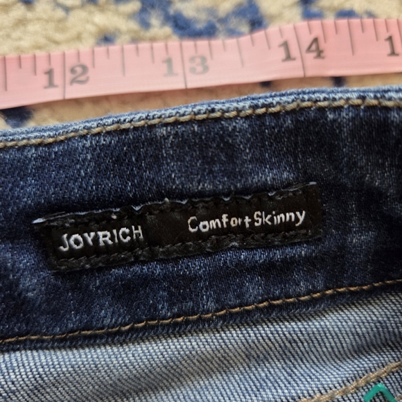 Dear John Dark Blue Skinny Jeans with Raw Hem - Picture 6 of 8